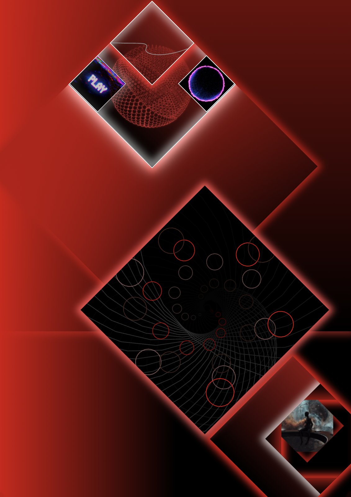 NFT Talkie Walkies — luminous red image work